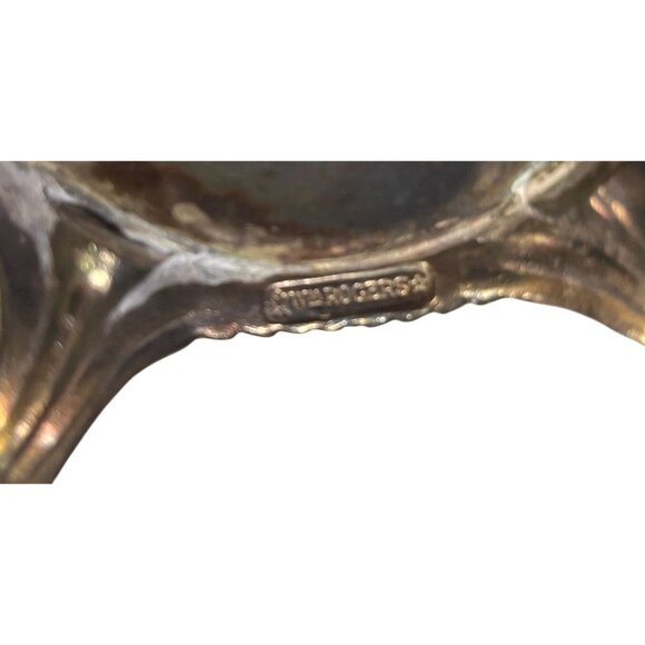 Vintage W.M. Rogers Silver Plate Footed Pitcher With Ice Guard 817 - Picture 9 of 11